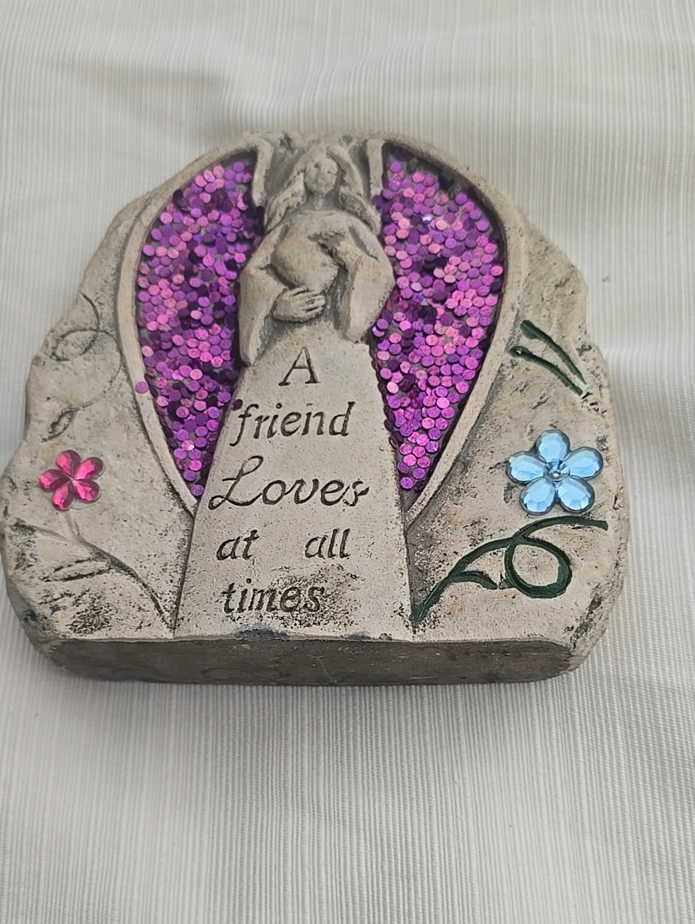 Sculpted Angel Plaque .